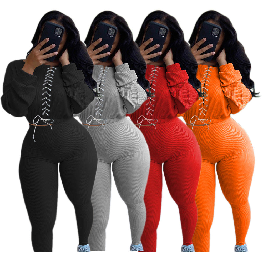 LADIES PLUS SIZE TWO PIECE ACTIVEWEAR TRACKSUIT BLACK / RED / GRAY / ORANGE (SIZE S - 3XL)