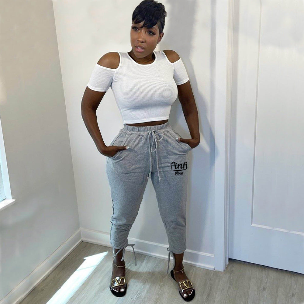 LADIES PLUS SIZE ACTIVEWEAR SWEATPANTS GRAY (SIZE S - XXL)