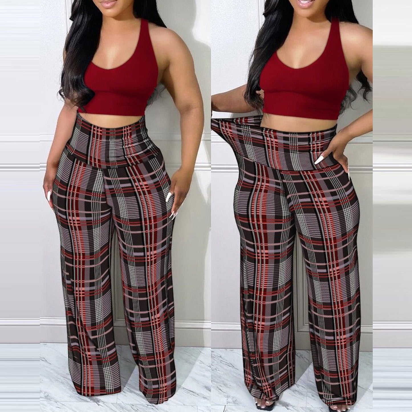LADIES PLUS SIZE PANTS (SIZE L - 3XL)