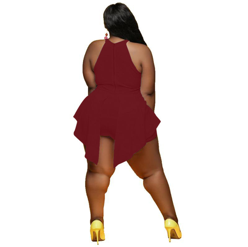 LADIES PLUS SIZE JUMPSUIT / ROMPER 5 COLOURS (SIZE L - 5XL)