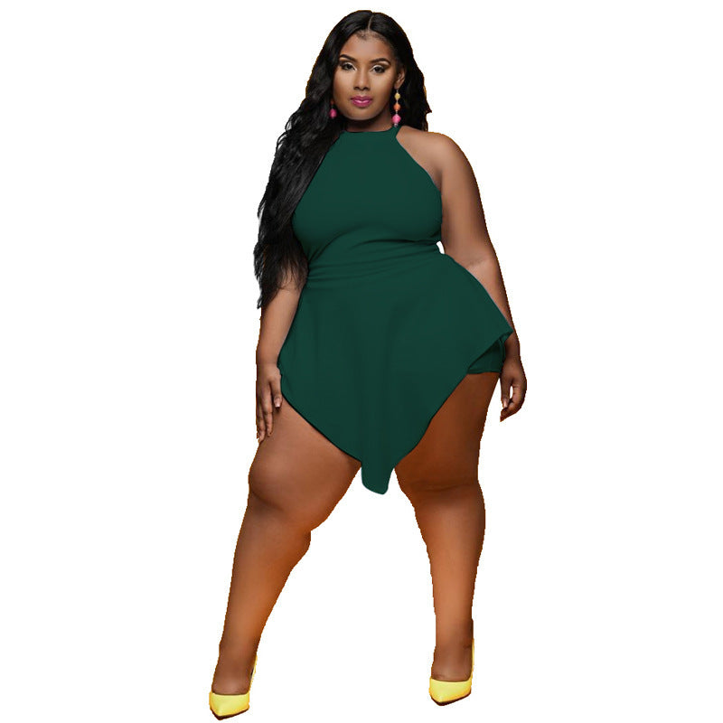 LADIES PLUS SIZE JUMPSUIT / ROMPER 5 COLOURS (SIZE L - 5XL)