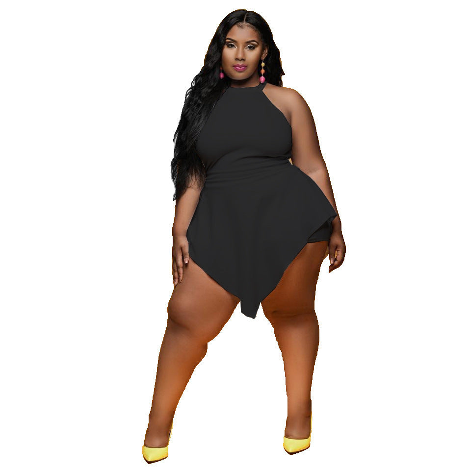 LADIES PLUS SIZE JUMPSUIT / ROMPER 5 COLOURS (SIZE L - 5XL)