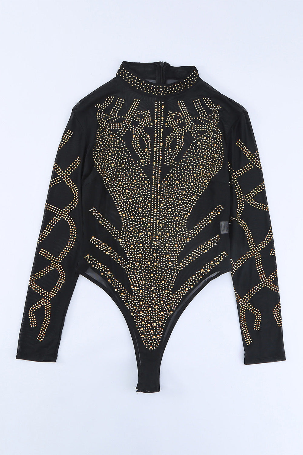 LADIES PLUS SIZE ONE PIECE BODYSUIT BLACK / APRICOT (SIZE S - 2XL)