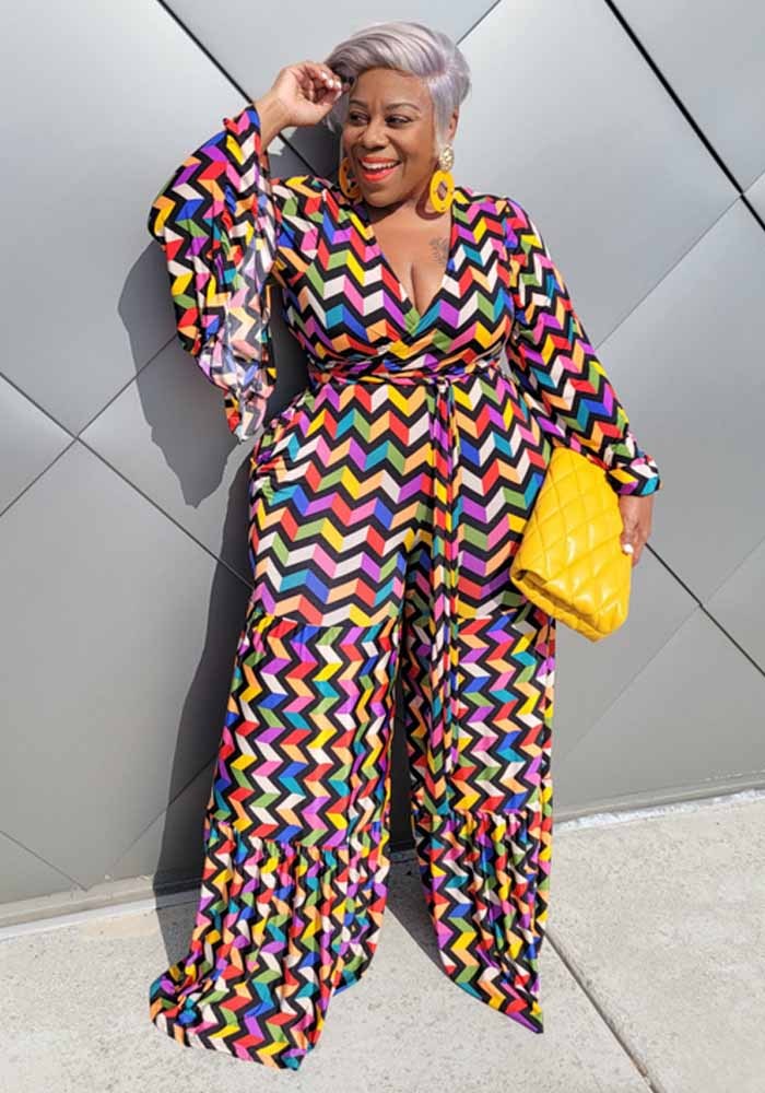 LADIES PLUS SIZE JUMPSUIT (SIZE XL - 5XL)