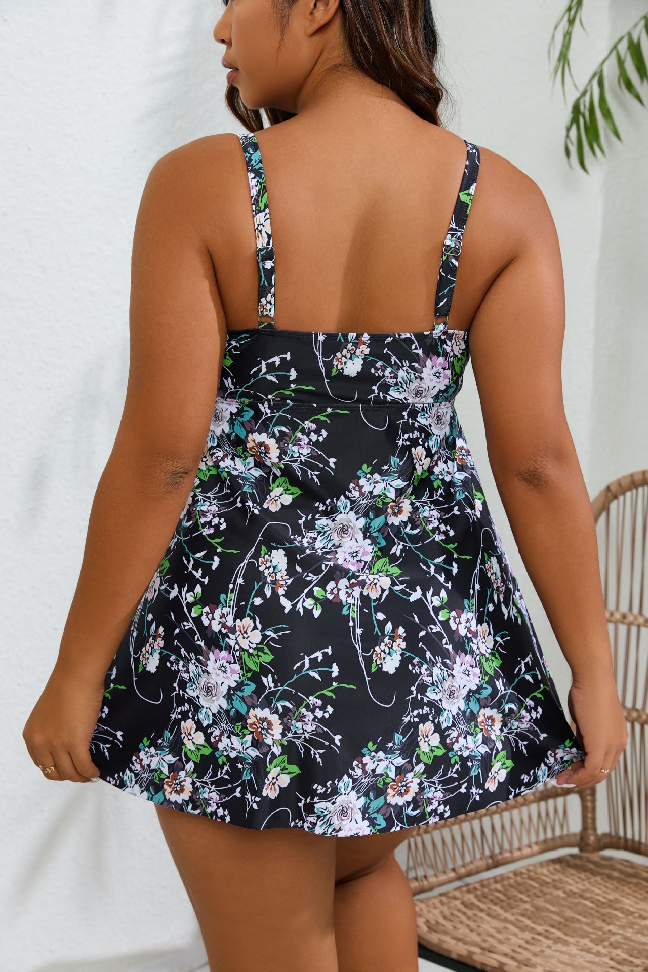 LADIES PLUS SIZE TWO PIECE SWIMSUIT SWIMWEAR (SIZE XL - 4XL)