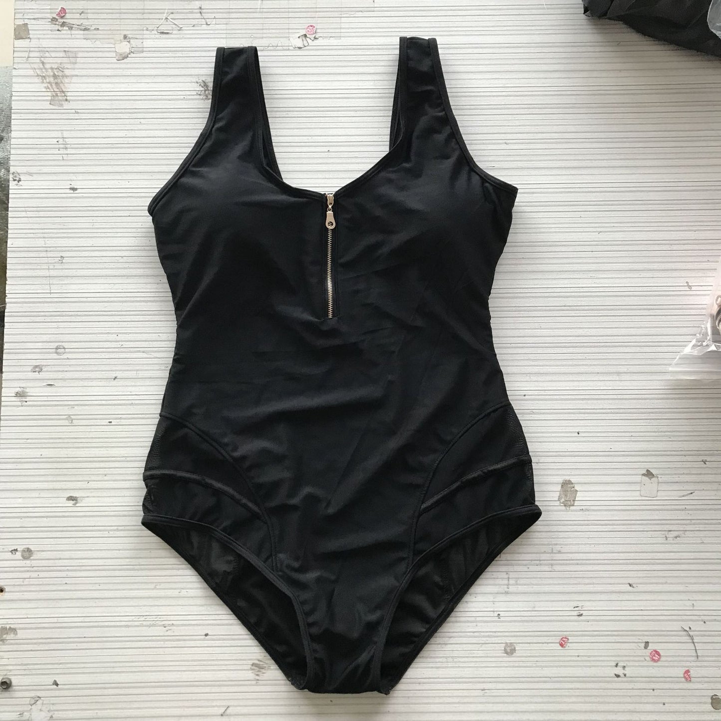 LADIES ONE PIECE SWIMSUIT SWIMWEAR BLACK (SIZE XL - 4XL)