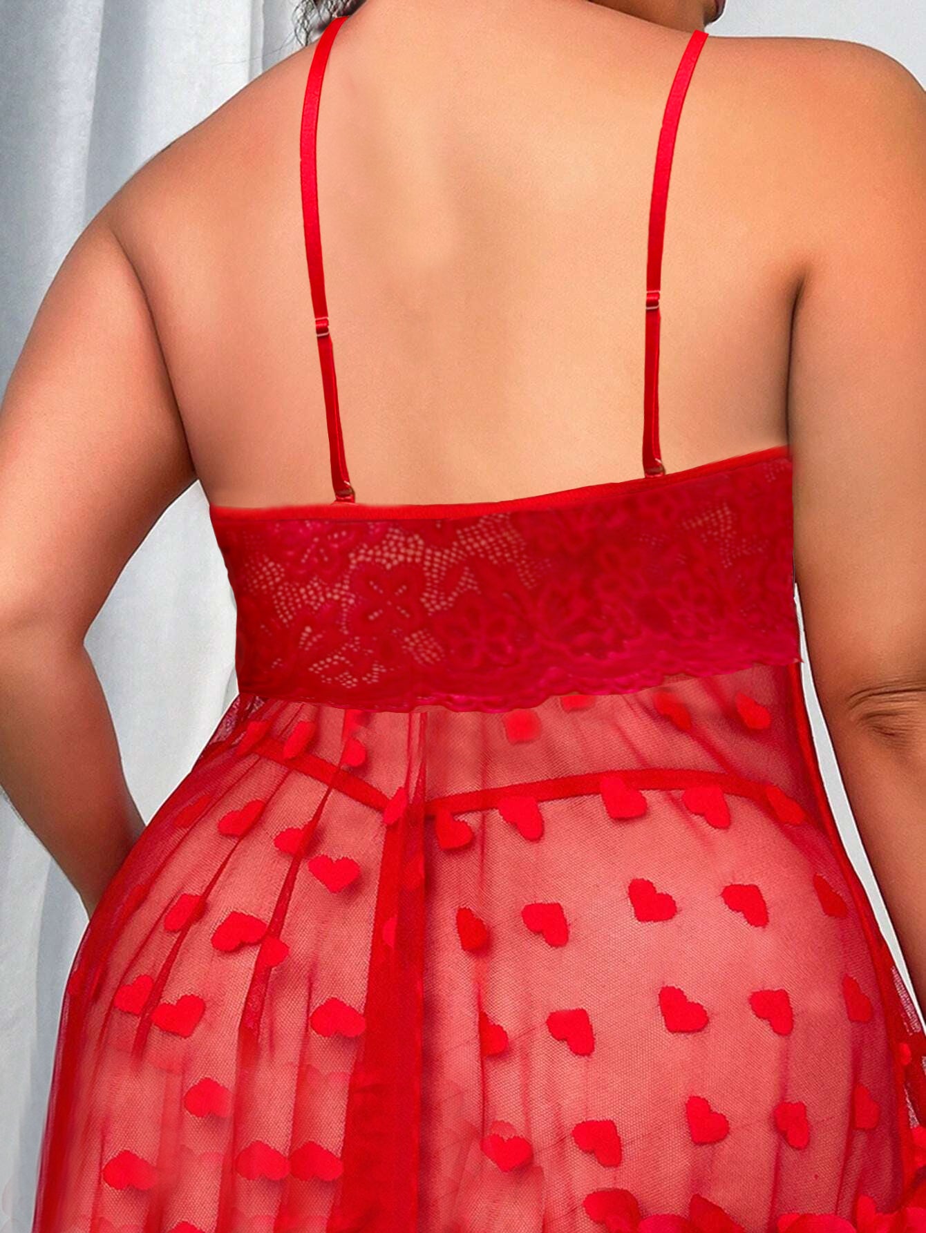 LADIES PLUS SIZE INTIMATE NIGHTWEAR RED (SIZE XL - 4L)