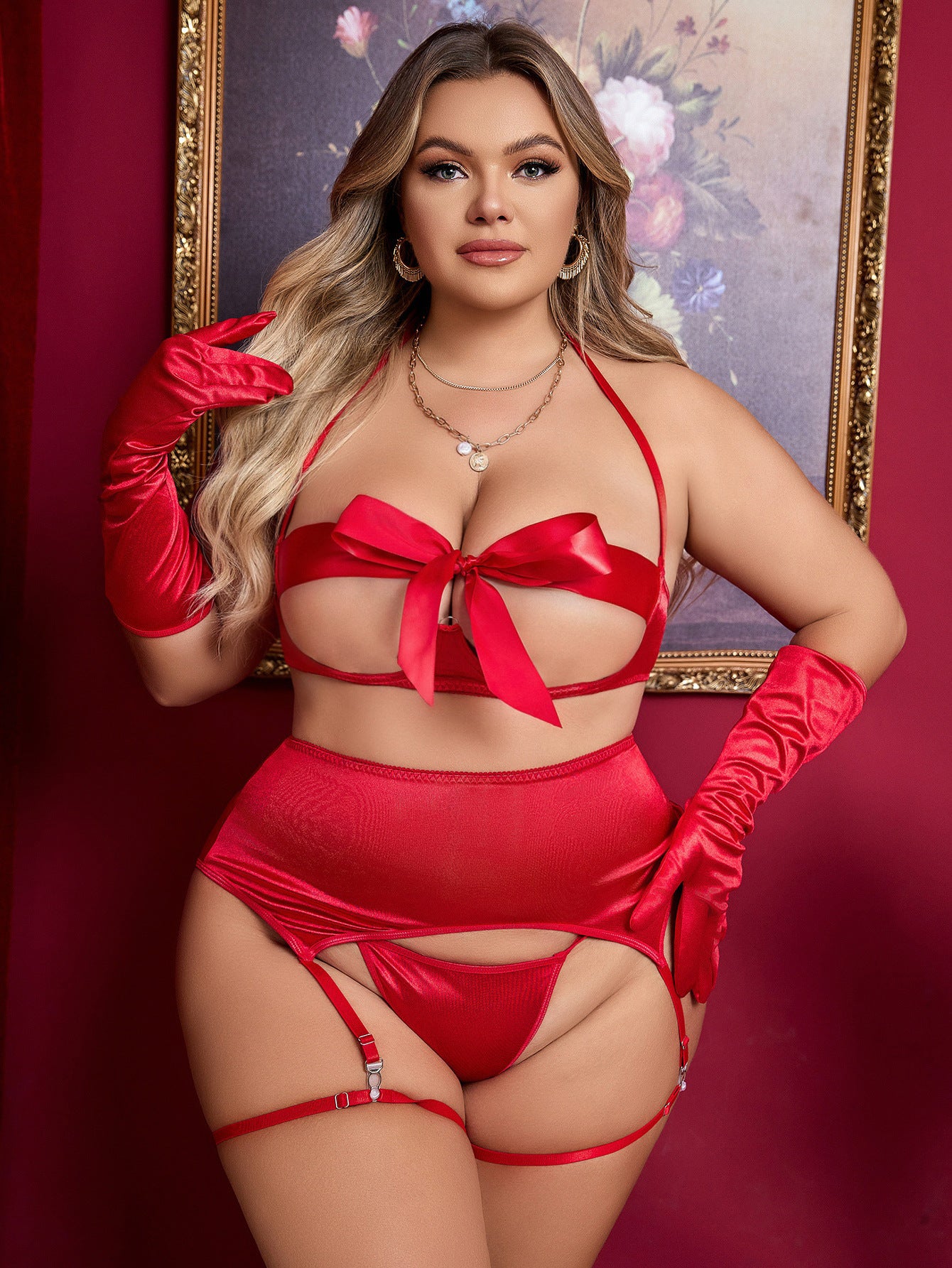 LADIES PLUS SIZE INTIMATE LINGERIE WHITE (SIZE XL - 4XL)