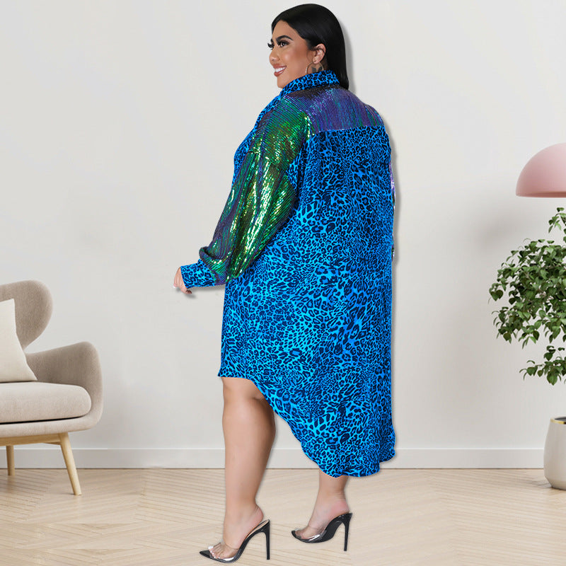 LADIES PLUS SIZE DRESS RED / BLUE / GREEN / BROWN / PURPLE (SIZE XL - 5XL)