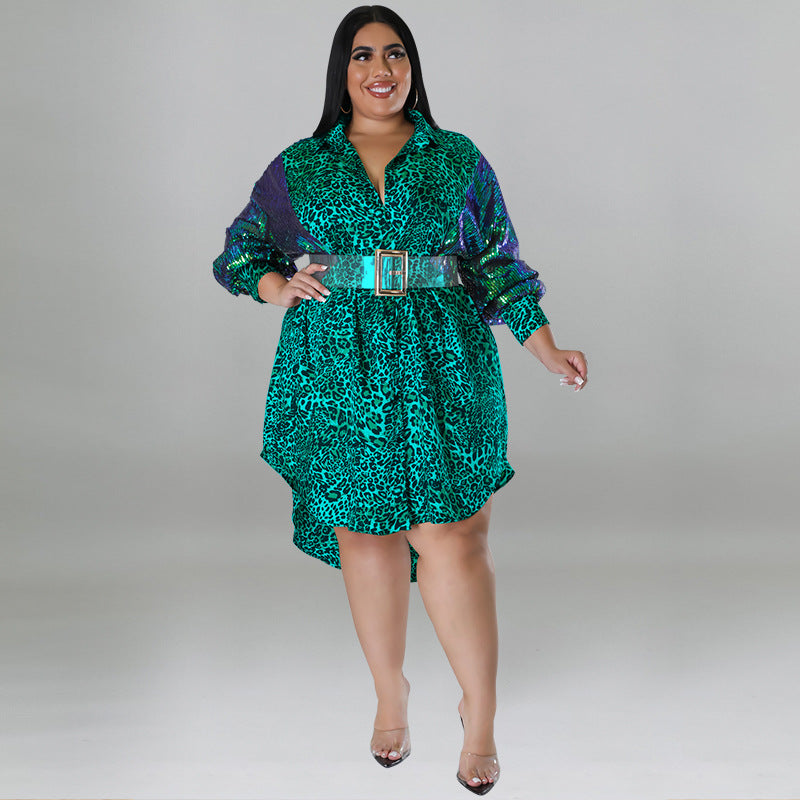 LADIES PLUS SIZE DRESS RED / BLUE / GREEN / BROWN / PURPLE (SIZE XL - 5XL)
