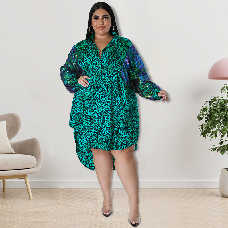 LADIES PLUS SIZE DRESS RED / BLUE / GREEN / BROWN / PURPLE (SIZE XL - 5XL)