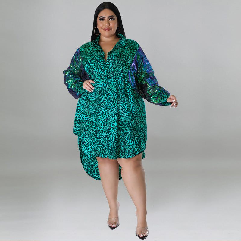 LADIES PLUS SIZE DRESS RED / BLUE / GREEN / BROWN / PURPLE (SIZE XL - 5XL)