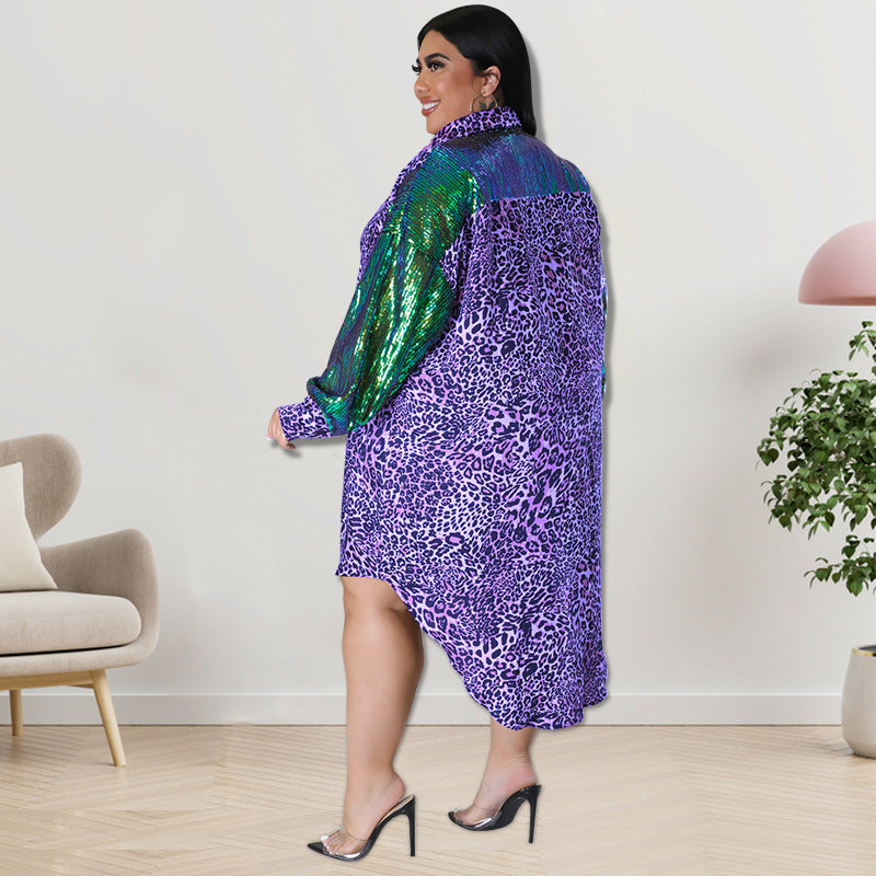 LADIES PLUS SIZE DRESS RED / BLUE / GREEN / BROWN / PURPLE (SIZE XL - 5XL)