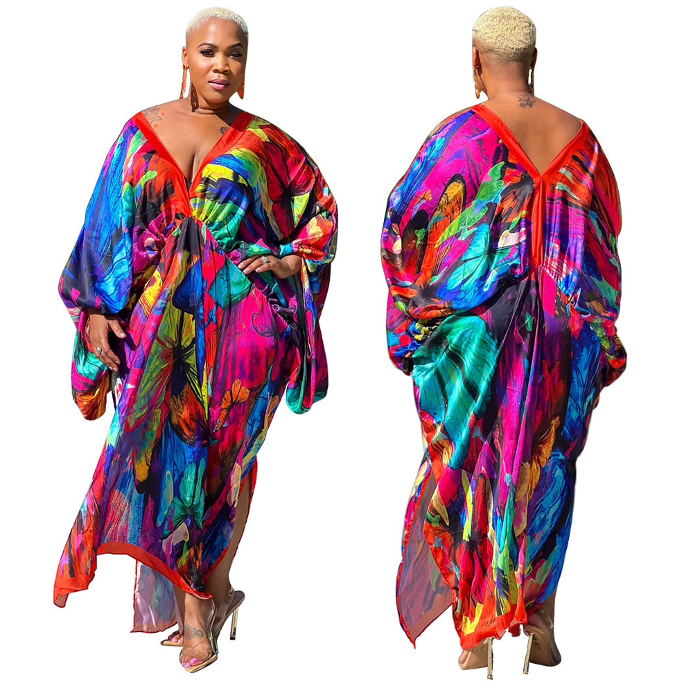 LADIES PLUS SIZE LONG SLEEVE DRESS 5 COLOURS (SIZE XL - 5XL)