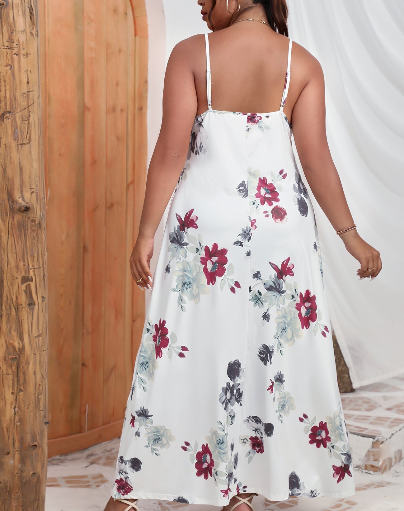 LADIES PLUS SIZE LONG DRESS (SIZE L - 4XL)