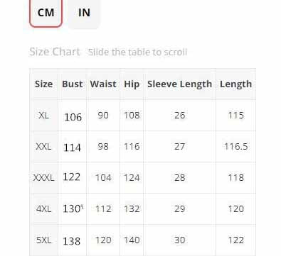LADIES PLUS SIZE DRESS RED / PURPLE / DARK GREEN / BLUE / WINE RED (SIZE XL - 5XL)