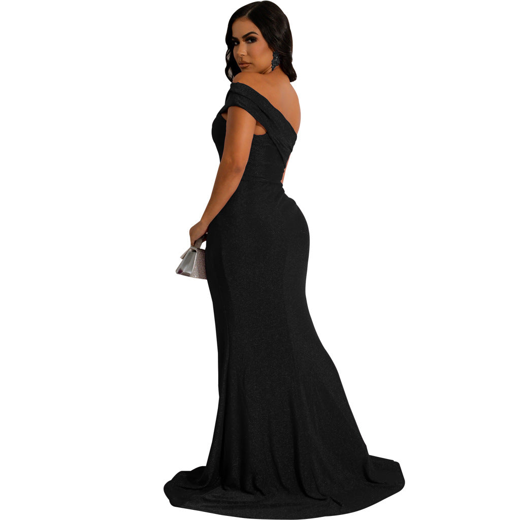 LADIES DRESS WITH SLIT 6 COLOURS (SIZE S - 2XL)