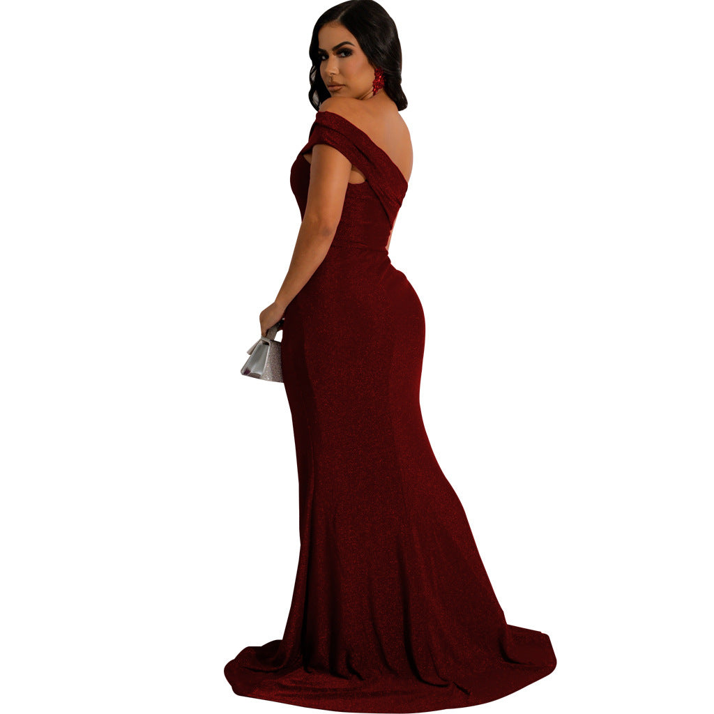 LADIES DRESS WITH SLIT 6 COLOURS (SIZE S - 2XL)