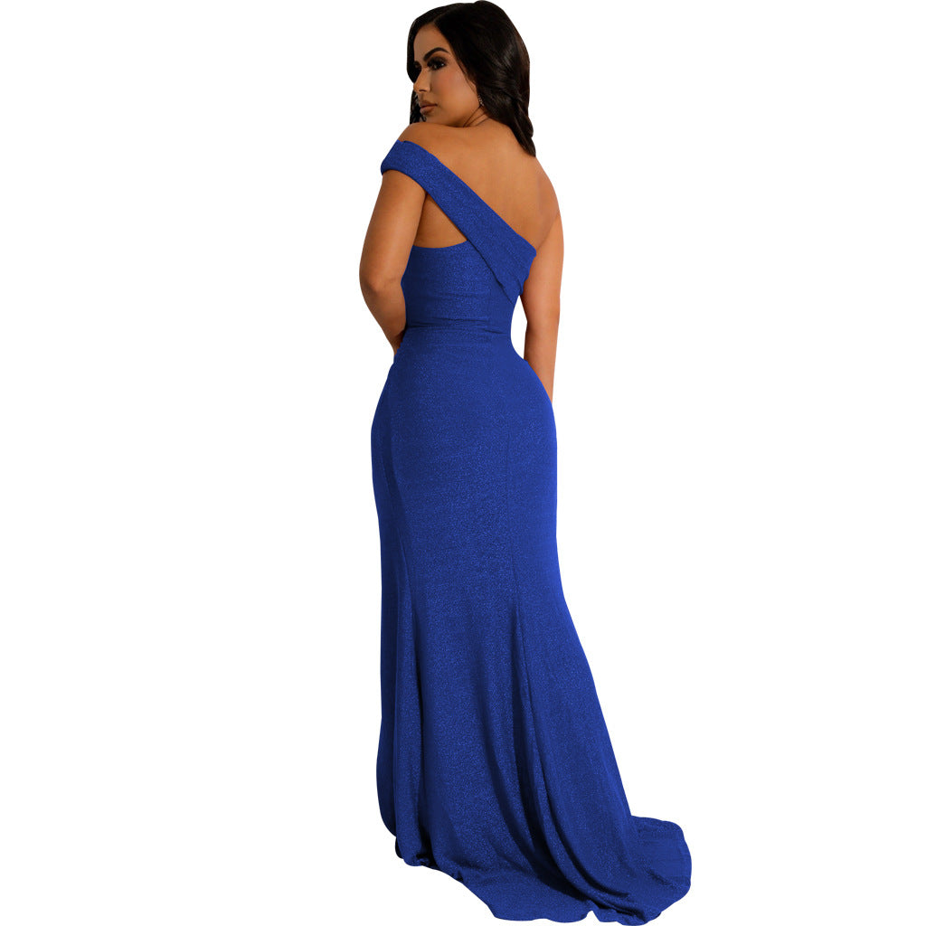 LADIES DRESS WITH SLIT 6 COLOURS (SIZE S - 2XL)