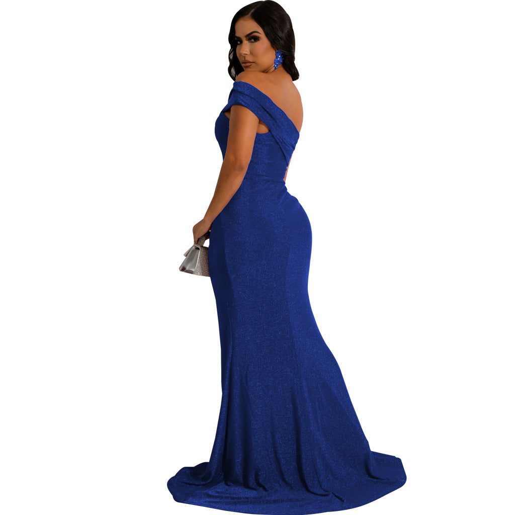LADIES DRESS WITH SLIT 6 COLOURS (SIZE S - 2XL)