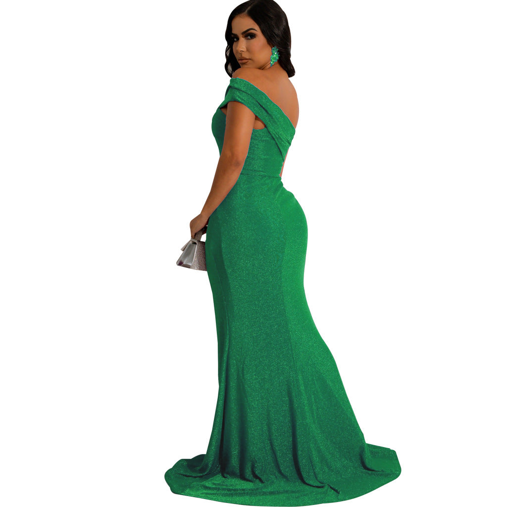 LADIES DRESS WITH SLIT 6 COLOURS (SIZE S - 2XL)