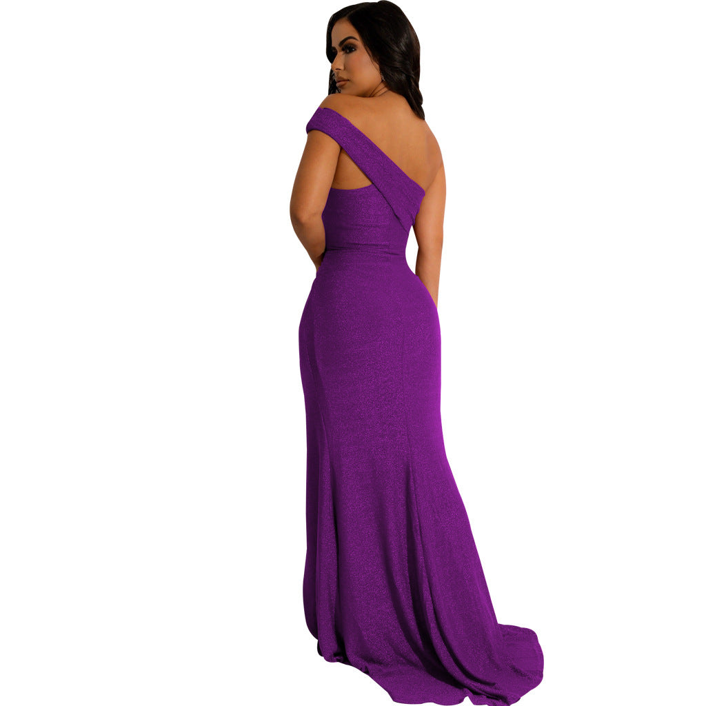 LADIES DRESS WITH SLIT 6 COLOURS (SIZE S - 2XL)