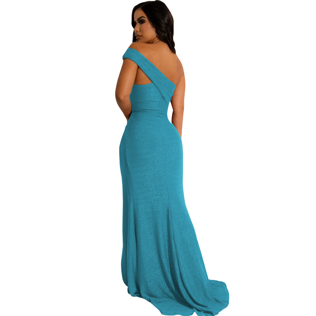 LADIES DRESS WITH SLIT 6 COLOURS (SIZE S - 2XL)
