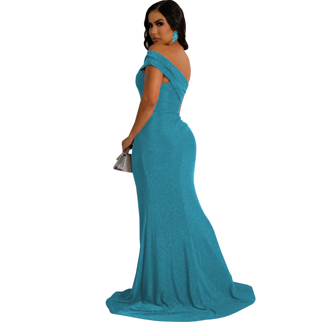 LADIES DRESS WITH SLIT 6 COLOURS (SIZE S - 2XL)