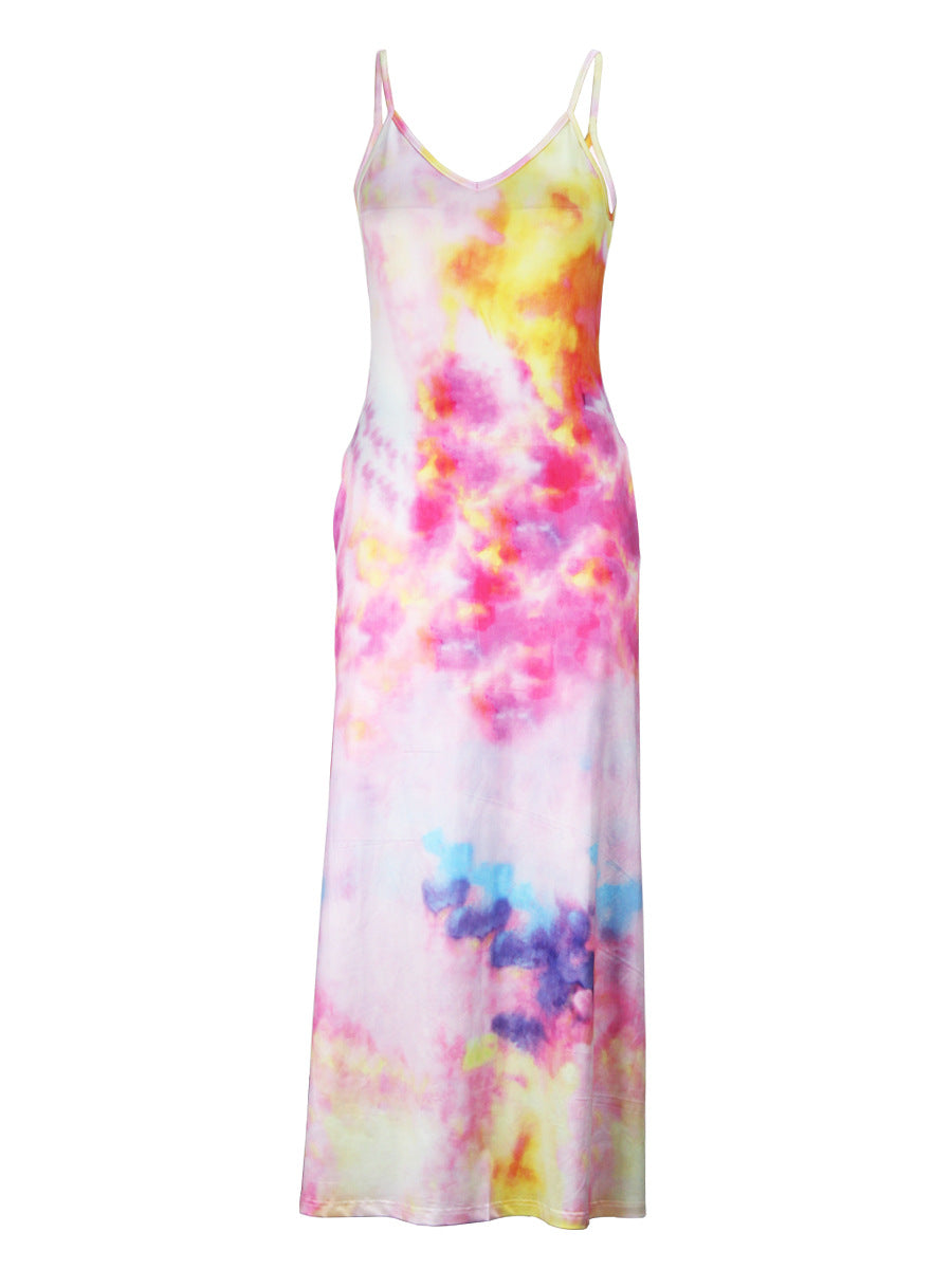 LADIES LONG SUMMER DRESS 12 DIFFERENT COLOURS (SIZE S - 2XL)