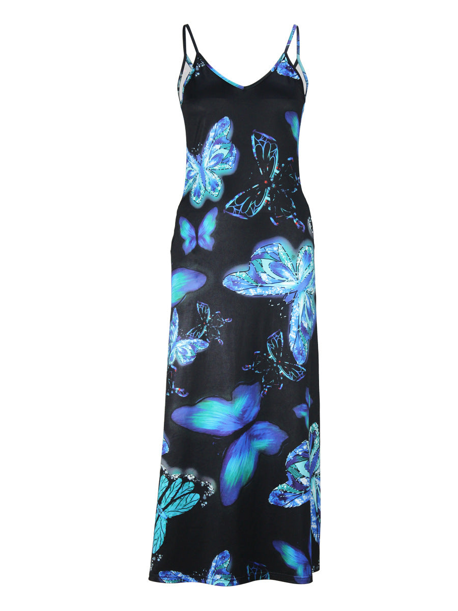 LADIES LONG SUMMER DRESS 12 DIFFERENT COLOURS (SIZE S - 2XL)