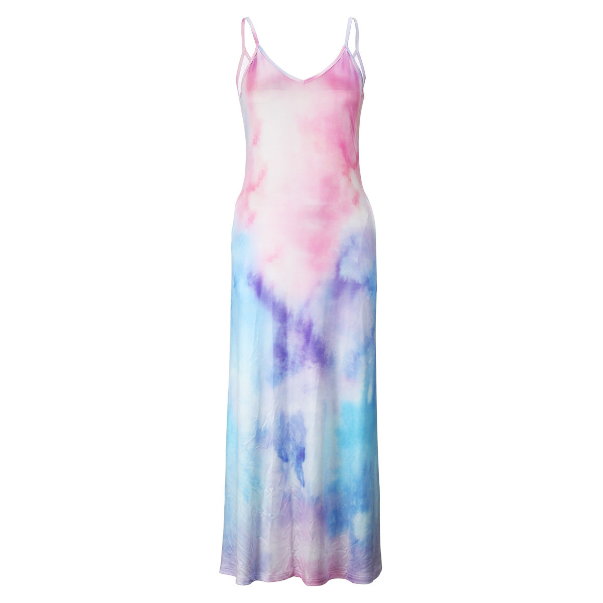 LADIES LONG SUMMER DRESS 12 DIFFERENT COLOURS (SIZE S - 2XL)
