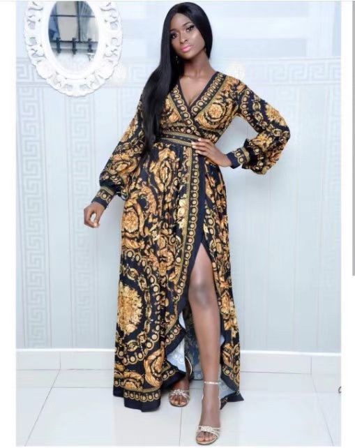 LADIES DRESS GOLD (SIZE S - 2XL)