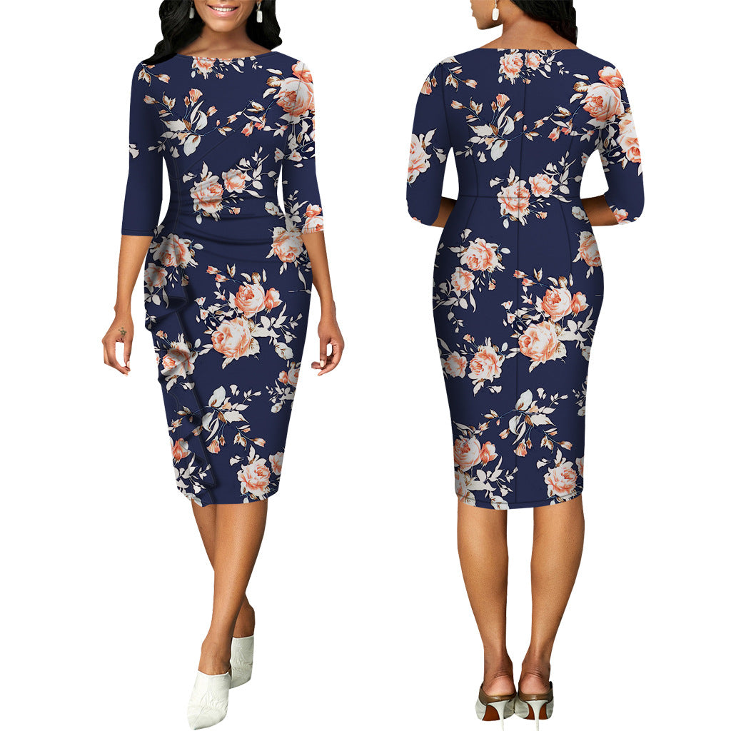 LADIES FLORAL & PRINTED DRESS 24 DIFFERENT COLOURS / VARIETIES (SIZE S - 2XL)