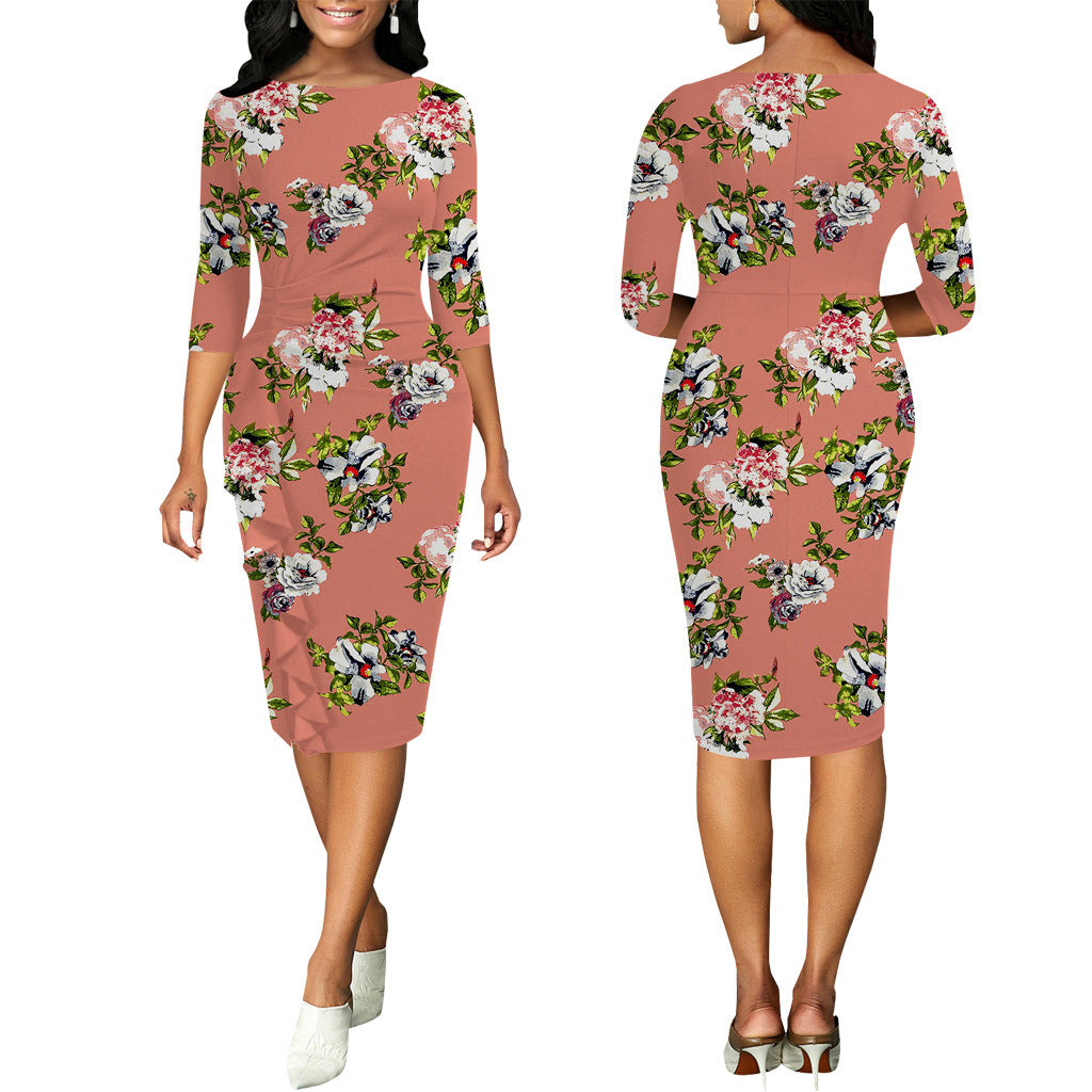 LADIES FLORAL & PRINTED DRESS 24 DIFFERENT COLOURS / VARIETIES (SIZE S - 2XL)