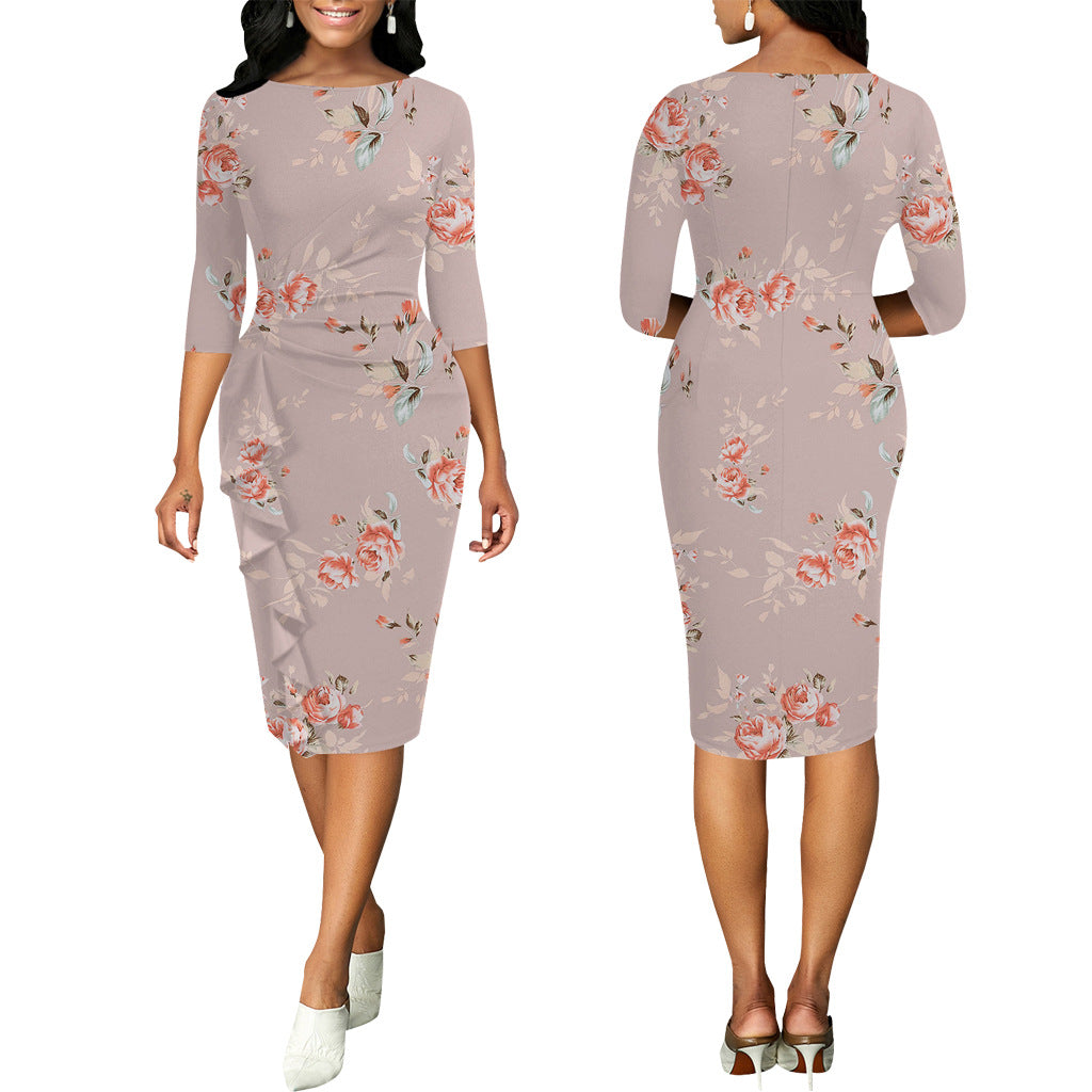 LADIES FLORAL & PRINTED DRESS 24 DIFFERENT COLOURS / VARIETIES (SIZE S - 2XL)