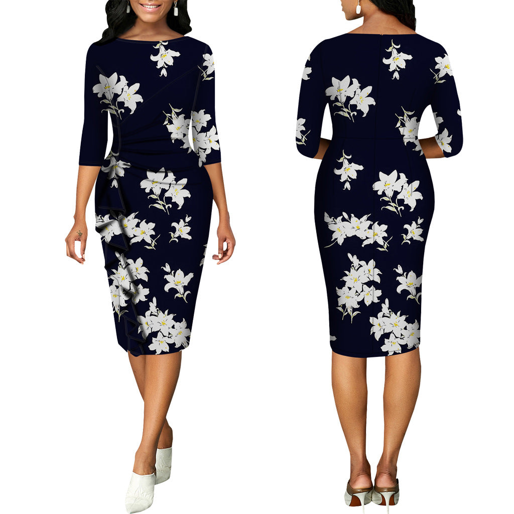 LADIES FLORAL & PRINTED DRESS 24 DIFFERENT COLOURS / VARIETIES (SIZE S - 2XL)