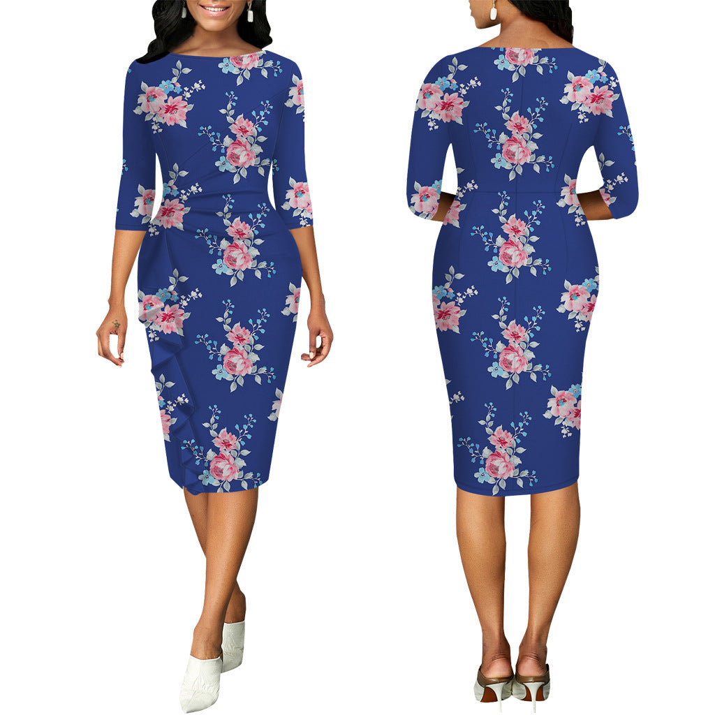 LADIES FLORAL & PRINTED DRESS 24 DIFFERENT COLOURS / VARIETIES (SIZE S - 2XL)