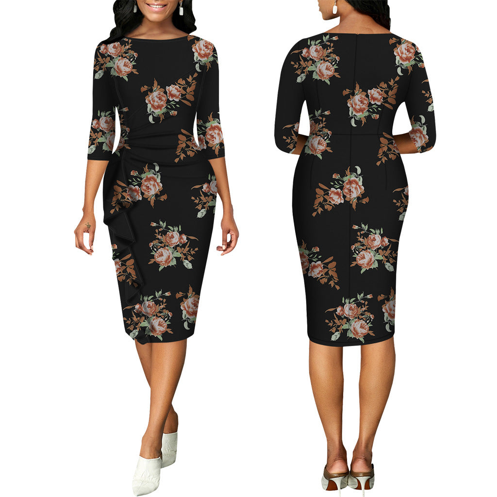 LADIES FLORAL & PRINTED DRESS 24 DIFFERENT COLOURS / VARIETIES (SIZE S - 2XL)