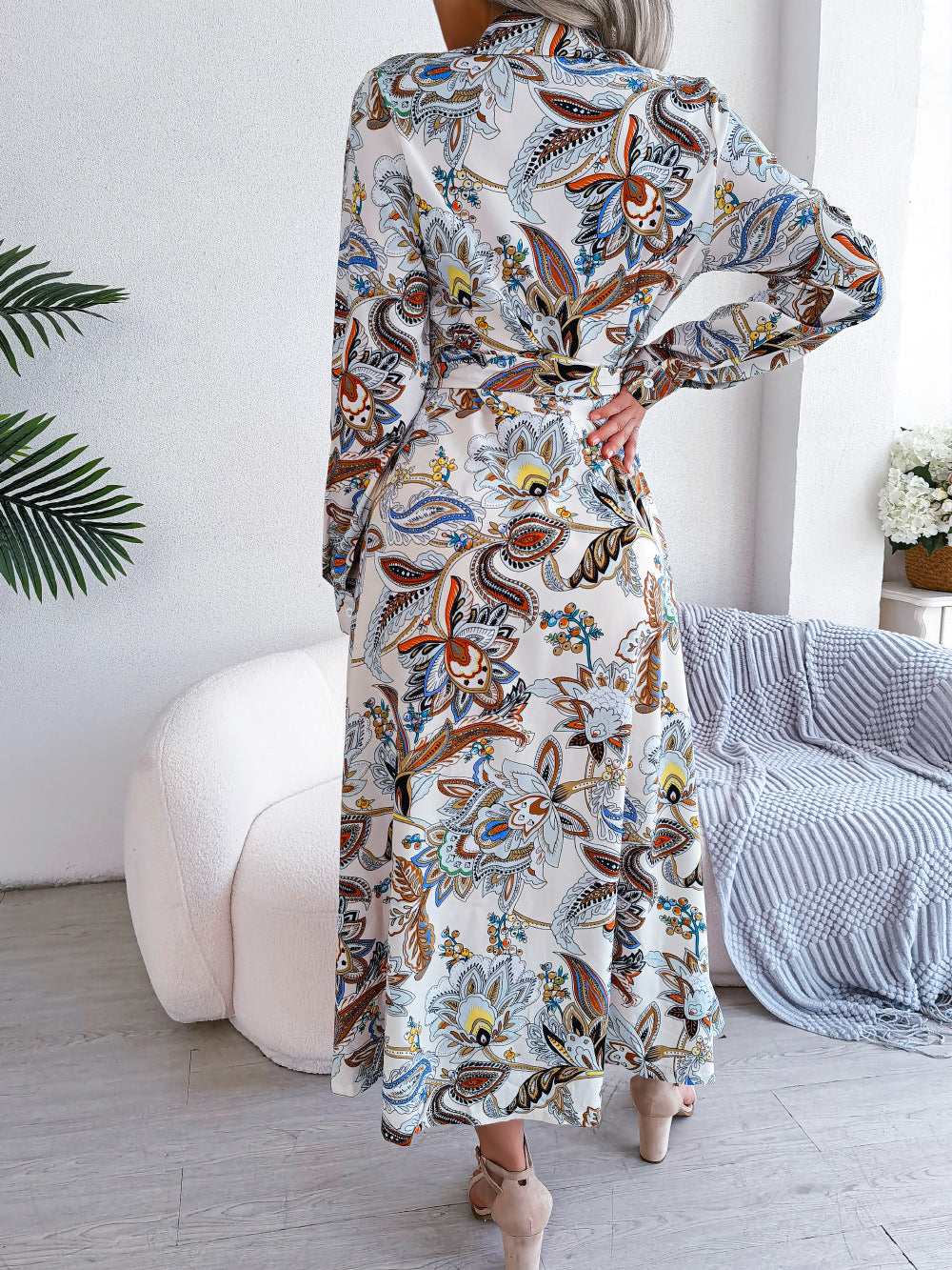 LONG SLEEVELESS DRESS WHITE / BLUE / GREEN (SIZE S - XL)