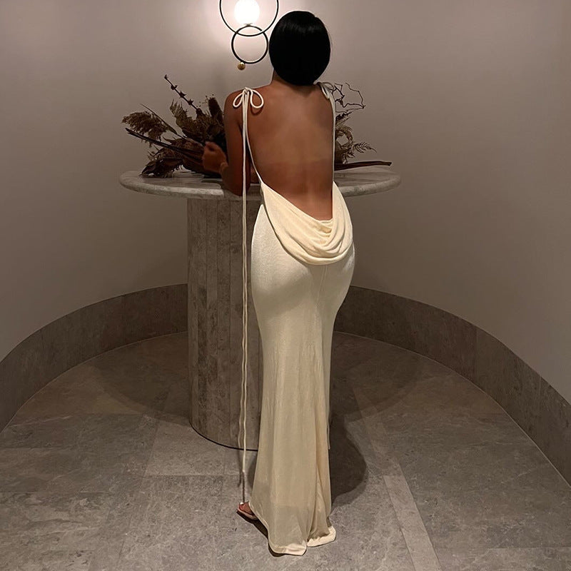 LADIES LOW BACK DRESS 16 DIFFERENT COLOURS (SIZE S - L)