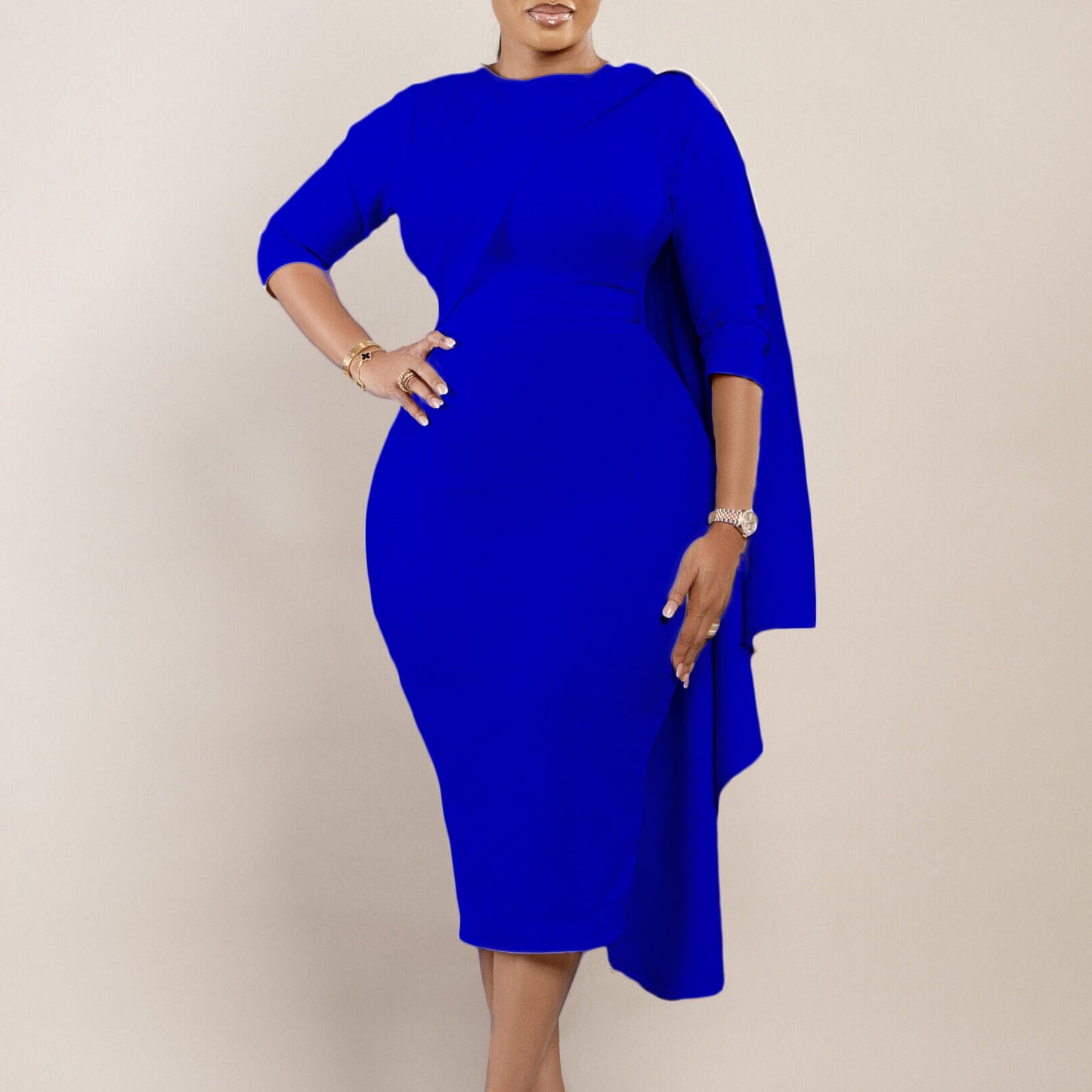 LADIES DRESS RED / WHITE / BLUE (SIZE S - 3XL)