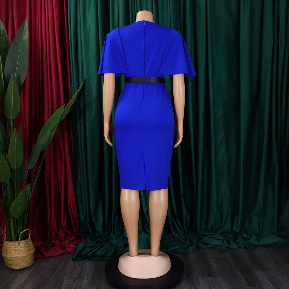 LADIES DRESS BLUE / BLACK / RED (SIZE S - 3XL)