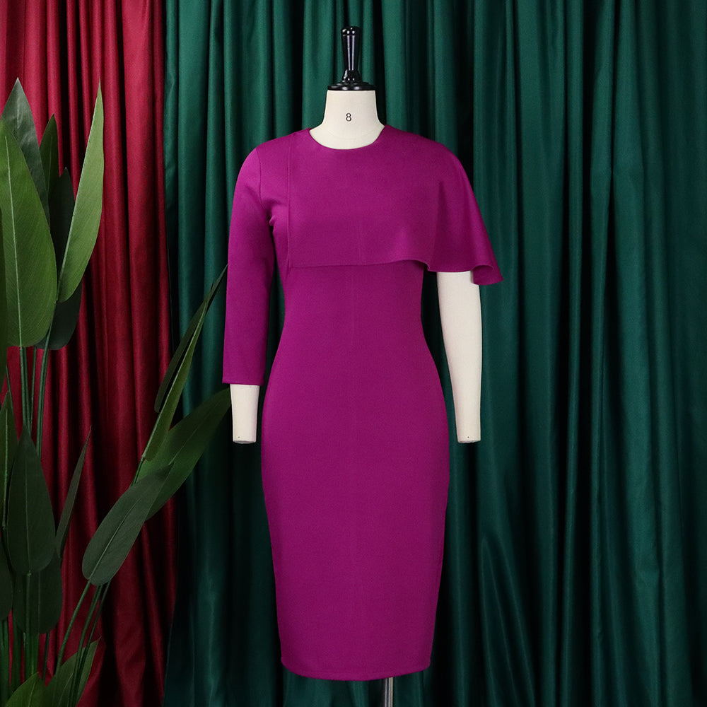 LADIES DRESS BLUE / PURPLE-PINK / GREEN (SIZE S - 3XL)