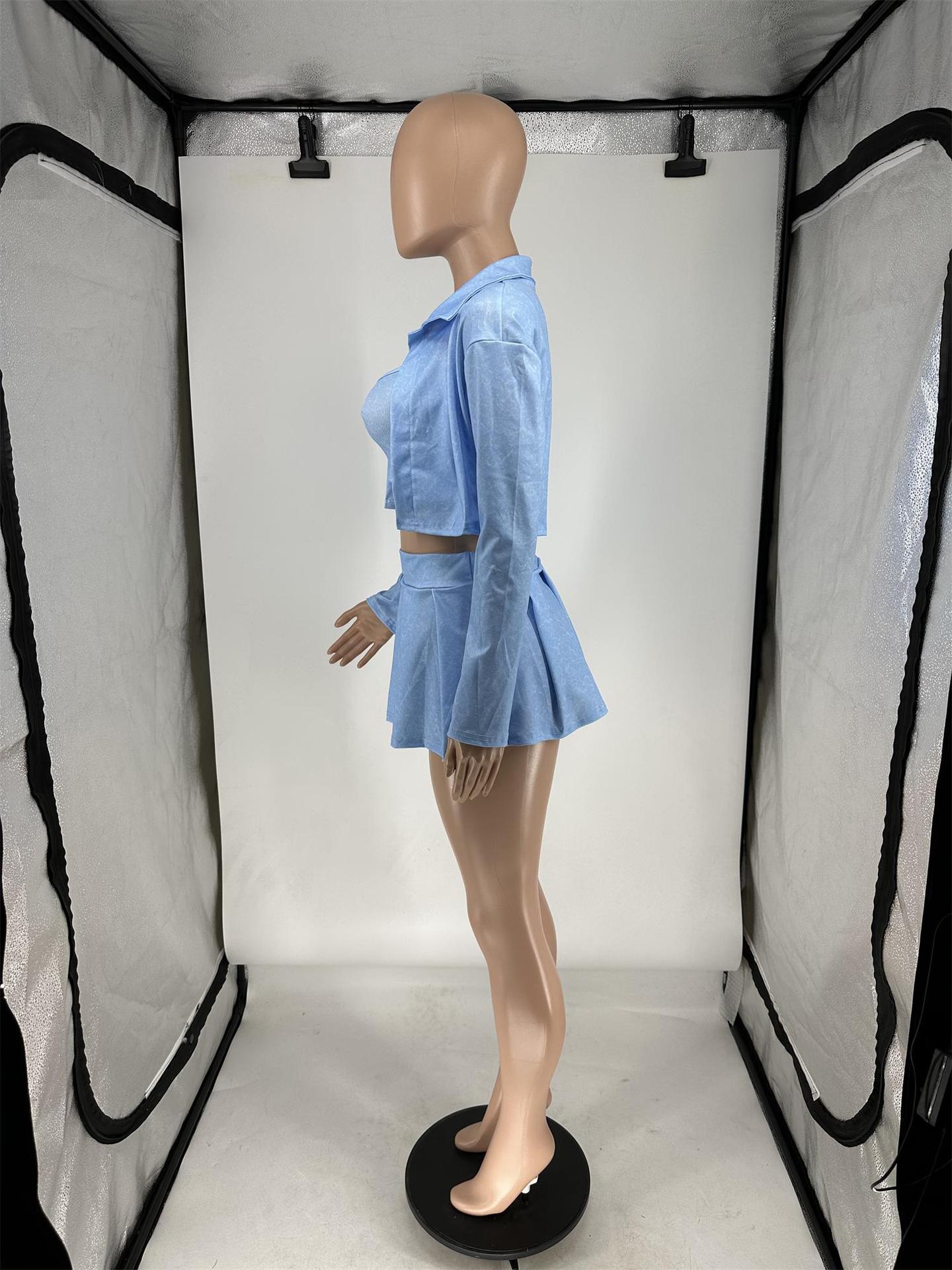 LADIES 3 PIECE SKIRT SET RED / BLACK / ORANGE / BLUE / PINK (SIZE S - 2XL)