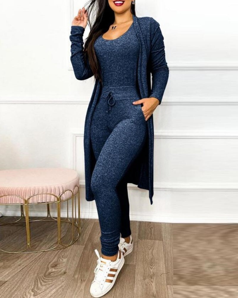 LADIES 3 PIECE SET WINE RED / GREEN / DARK BLUE / LIGHT GRAY / LIGHT BLUE (SIZE S - XL)