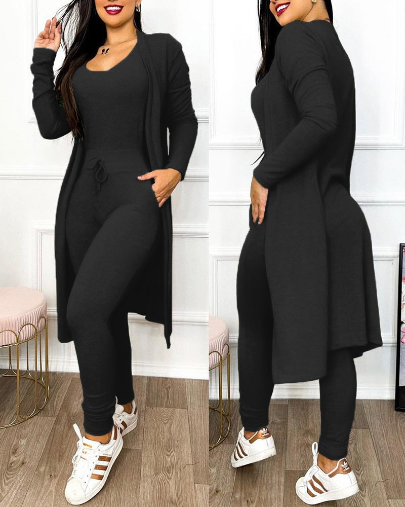LADIES 3 PIECE SET WINE RED / GREEN / DARK BLUE / LIGHT GRAY / LIGHT BLUE (SIZE S - XL)