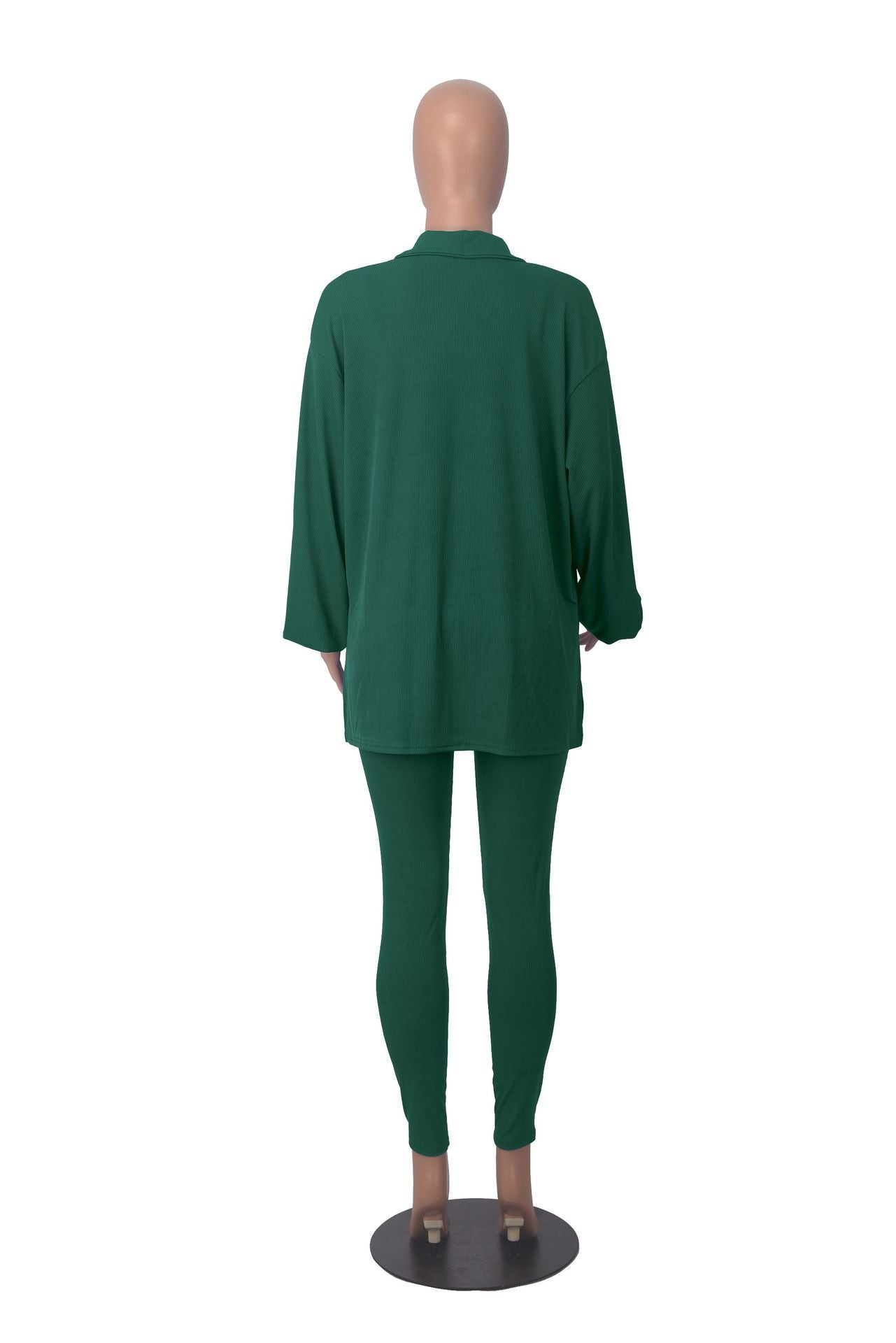 LADIES 3 PIECE PANTS SET BLACK / APRICOT / BLUE / GREEN (SIZE S - XL)
