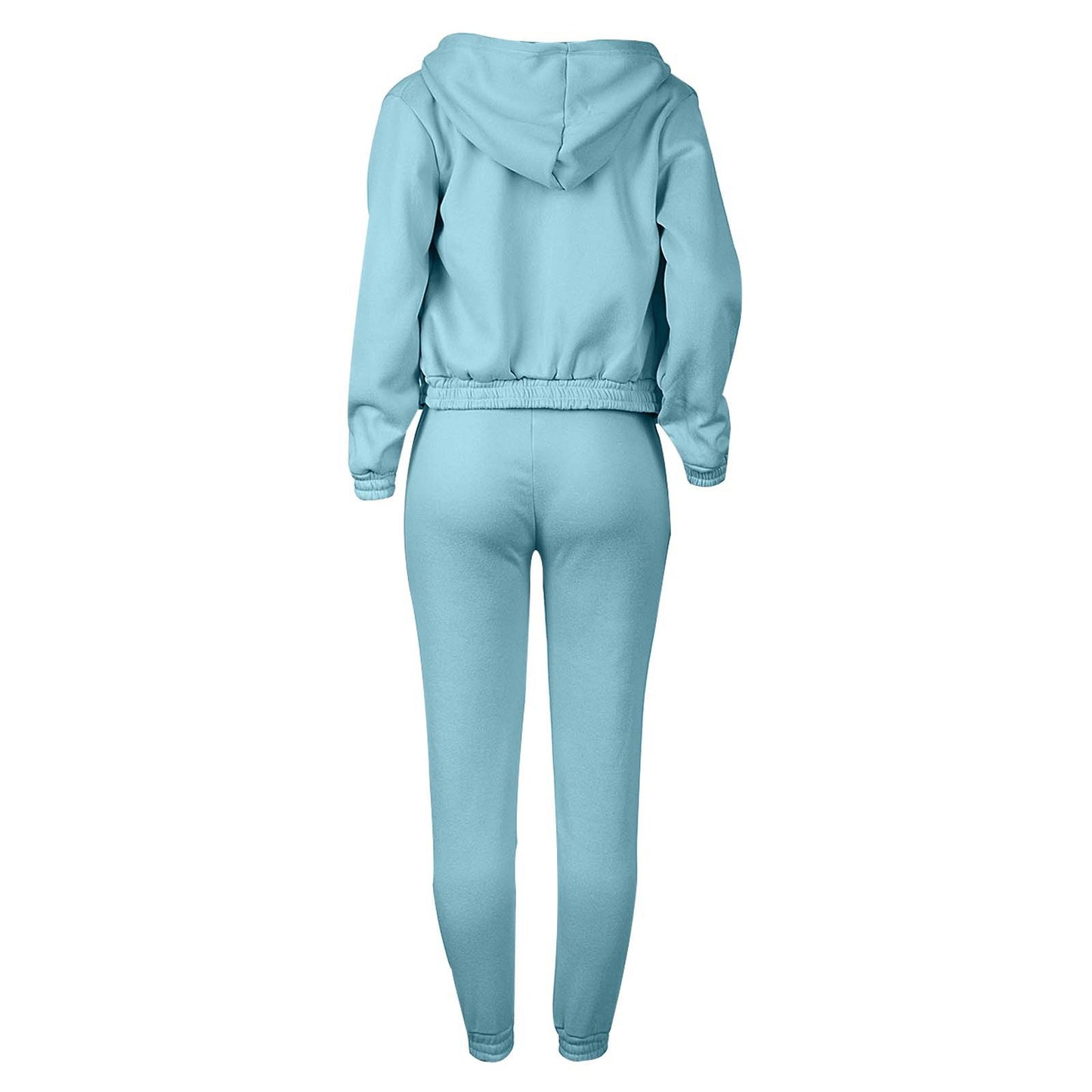 LADIES 3 PIECE HOODY & PANTS SET 10 COLOURS (SIZE S - 2XL)
