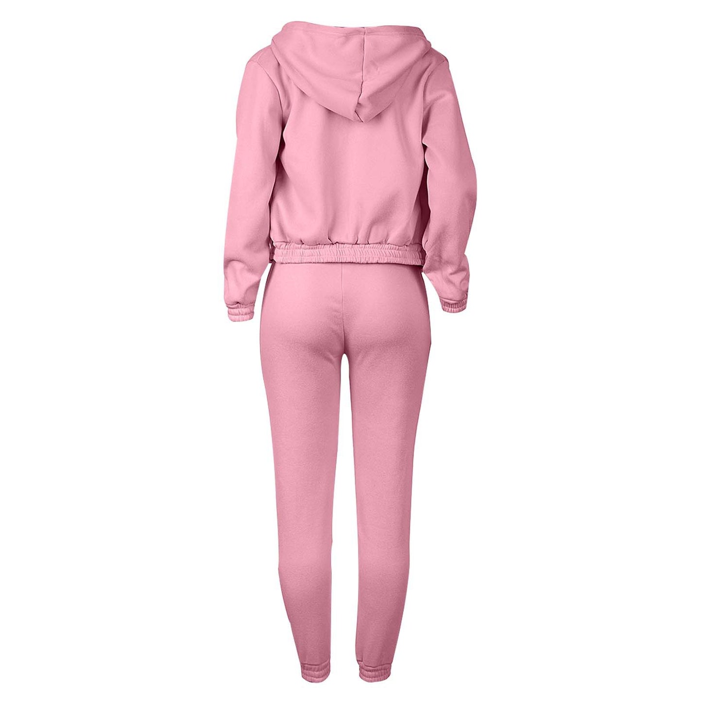 LADIES 3 PIECE HOODY & PANTS SET 10 COLOURS (SIZE S - 2XL)