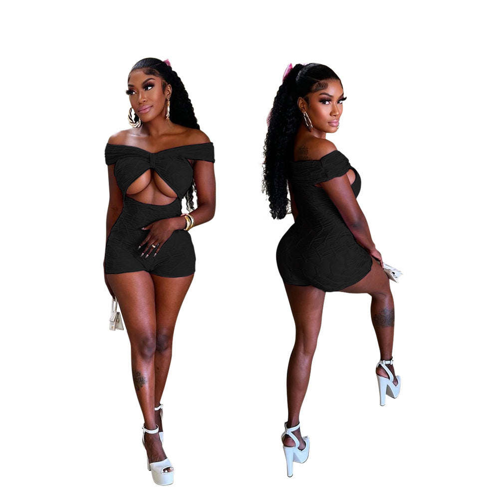 LADIES ONE PIECE JUMPSUIT / ROMPER RED ORANGE / BLACK / GREEN (SIZE S - 2XL)